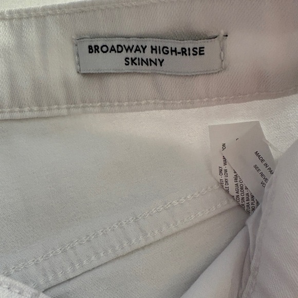 New Skinny Girl Women's Jeans Skinny Ankle Jeans White Denim W/ Blue Stripe 26/2 - Picture 11 of 12